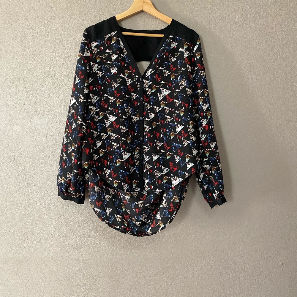 Sofia Vergara Size L Geometrical Top